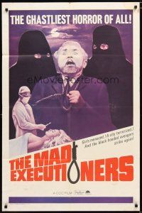 1w538 MAD EXECUTIONERS 1sh '65 Der Henker von London, German horror, black-hooded avengers!