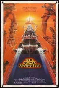 1w540 MAD MAX 2: THE ROAD WARRIOR 1sh '82 Mel Gibson returns as Mad Max, cool art by Commander!