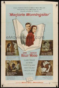 1w558 MARJORIE MORNINGSTAR 1sh '58 Gene Kelly, Natalie Wood, from Herman Wouk's novel!
