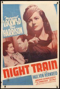 1w596 NIGHT TRAIN TO MUNICH 1sh '40 Carol Reed directed, Margaret Lockwood & Rex Harrison!