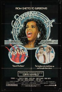 1w755 SPARKLE 1sh '76 Irene Cara & Lonette McKee go from ghetto to superstars!
