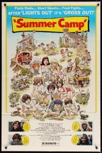 1w799 SUMMER CAMP 1sh '79 panty raids, short sheets & food fights, after lights out it's gross out!