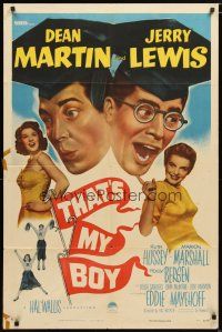 1w860 THAT'S MY BOY 1sh '51 college students Dean Martin & Jerry Lewis!