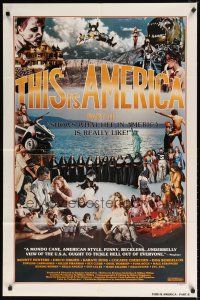 1w870 THIS IS AMERICA PART II 1sh '77 wild shock-umentary of the U.S., crazy people!