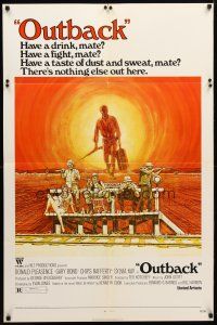 1w943 WAKE IN FRIGHT 1sh '71 Donald Pleasence & Sylvia Kay in tough Australian Outback!