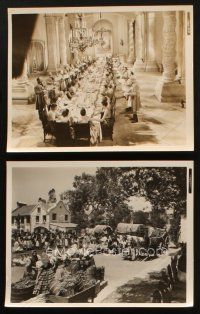1x951 CARAVAN 2 8x10 stills '34 cool images of the huge wedding table, outdoors with the horses!