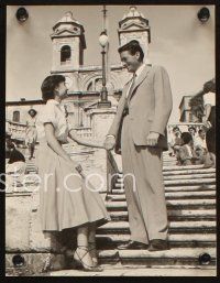 1x986 ROMAN HOLIDAY 2 7x9 Italian stills '53 romantic close ups of Audrey Hepburn & Gregory Peck!
