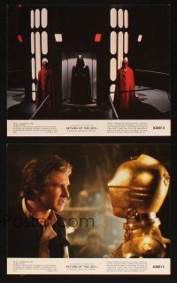 1x329 RETURN OF THE JEDI 8 8x10 mini LCs '83 Luke, Leia, Han, Yoda, Darth Vader,George Lucas classic