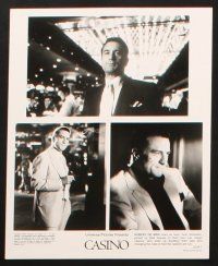 1x193 CASINO presskit w/ 5 stills '95 Martin Scorsese, Robert De Niro & Sharon Stone, Joe Pesci