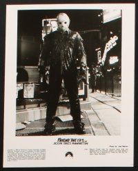 1x184 FRIDAY THE 13th PART VIII presskit w/ 6 stills '89 Jason Takes Manhattan, cool horror images!
