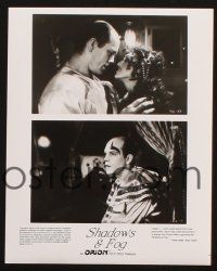 1x202 SHADOWS & FOG presskit w/ 5 stills '92 cool photographic image of Woody Allen by Brian Hamill!