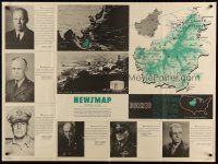 1y010 NEWSMAP vol IV no 11 35x47 WWII war poster '45 great images & information about war efforts!