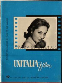1y008 UNITALIA FILM 1957 German hardcover bound volume '57 4 issues of the magazine together!