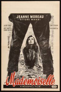 1z645 MADEMOISELLE Belgian '66 sexy Jeanne Moreau, directed by Tony Richardson!