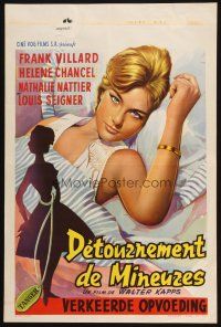1z683 PRICE OF FLESH Belgian '60 Franck Villard, Helene Chanel, art of sexy woman in bed!