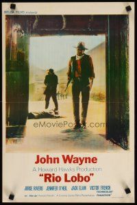 1z691 RIO LOBO Belgian '71 Howard Hawks, Give 'em Hell, John Wayne, great cowboy image!