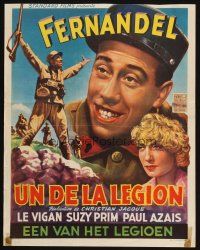 1z744 UN DE LA LEGION Belgian R50s art of soldier Fernandel & pretty Suzy Prim!