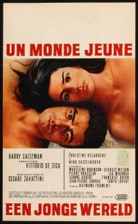 1z760 YOUNG WORLD Belgian '66 Vittorio De Sica's Un monde nouveau, Christine Delaroche!