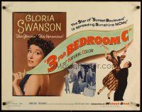 1z003 3 FOR BEDROOM C 1/2sh '52 different image of glorious & uproarious Gloria Swanson!