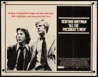 1z012 ALL THE PRESIDENT'S MEN 1/2sh '76 Dustin Hoffman & Robert Redford as Woodward & Bernstein!