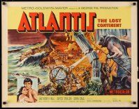 1z023 ATLANTIS THE LOST CONTINENT 1/2sh '61 George Pal underwater sci-fi, cool fantasy art!