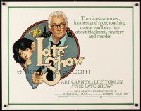 1z246 LATE SHOW 1/2sh '77 great artwork of Art Carney & Lily Tomlin by Richard Amsel!