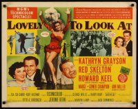 1z260 LOVELY TO LOOK AT style A 1/2sh '52 sexy full-length Ann Miller, wacky Red Skelton, Keel
