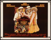 1z262 LUCKY LADY 1/2sh '75 Gene Hackman, Burt Reynolds & Liza Minnelli, Richard Amsel art!
