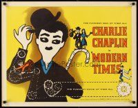 1z288 MODERN TIMES 1/2sh R59 great Kouper artwork of Charlie Chaplin with gears!