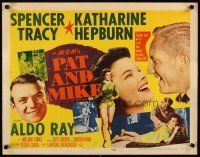 1z332 PAT & MIKE style A 1/2sh '52 Katharine Hepburn full-length & w/Spencer Tracy, Aldo Ray!