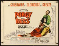 1z342 PORGY & BESS style A 1/2sh '59 different art of Sidney Poitier & Dorothy Dandridge!