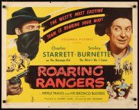 1z373 ROARING RANGERS 1/2sh '45 Charles Starrett as The Durango Kid, Smiley Burnette, Ed Cassidy!