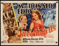 1z438 SWEETHEARTS 1/2sh R62 close up of Nelson Eddy & pretty Jeanette MacDonald!