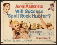 1z497 WILL SUCCESS SPOIL ROCK HUNTER 1/2sh '57 art of sexy Jayne Mansfield wearing only a sheet!