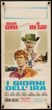 1z792 DAY OF ANGER Italian locandina '67 I Giorni Dell'ira, different Casaro art of Lee Van Cleef!