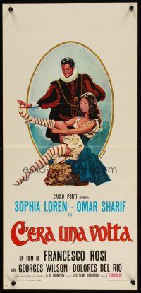 1z863 MORE THAN A MIRACLE Italian locandina R72 Piovano art of sexy Sophia Loren & Omar Sharif!