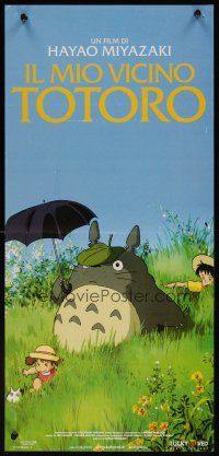 1z867 MY NEIGHBOR TOTORO Italian locandina '09 classic Hayao Miyazaki anime cartoon, great image!