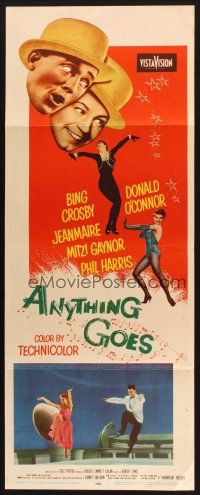 2a062 ANYTHING GOES insert '56 Bing Crosby, Donald O'Connor, Jeanmaire, music by Cole Porter!