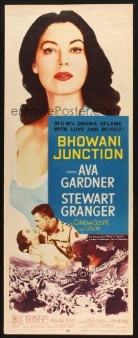 2a090 BHOWANI JUNCTION insert '55 sexy Eurasian beauty Ava Gardner in a flaming love story!