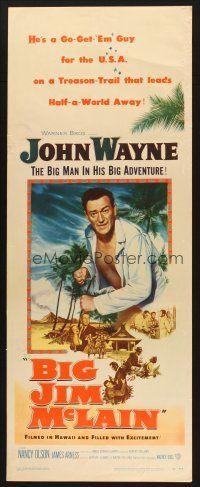 2a093 BIG JIM McLAIN insert '52 Uncle Sam said Go Get 'Em & BIG John Wayne was the man they sent!