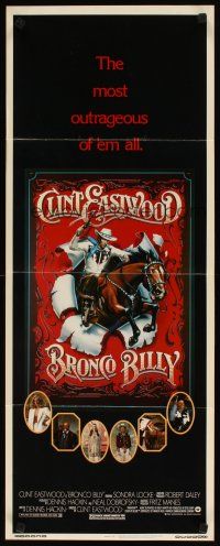 2a122 BRONCO BILLY insert '80 Clint Eastwood directs & stars, Roger Huyssen & Gerard Huerta art!