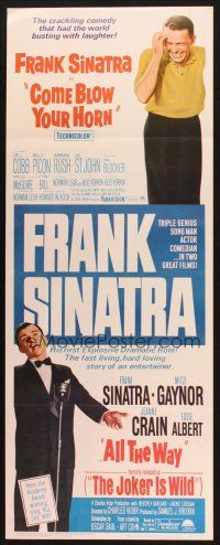 2a155 COME BLOW YOUR HORN/JOKER IS WILD insert '66 Frank Sinatra in two of his all time swingers!