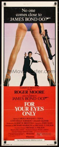 2a234 FOR YOUR EYES ONLY insert '81 no one comes close to Roger Moore as James Bond 007!