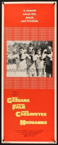2a307 HUSBANDS insert '70 different image of Ben Gazzara, Peter Falk & John Cassavetes flexing!