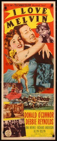 2a311 I LOVE MELVIN insert '53 great romantic art of Donald O'Connor & Debbie Reynolds!
