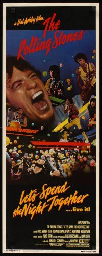 2a385 LET'S SPEND THE NIGHT TOGETHER insert '83 great image of Mick Jagger & The Rolling Stones!