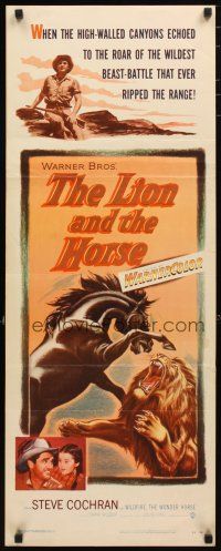 2a386 LION & THE HORSE insert '52 images of Steve Cochran & Wildfire in the title role!