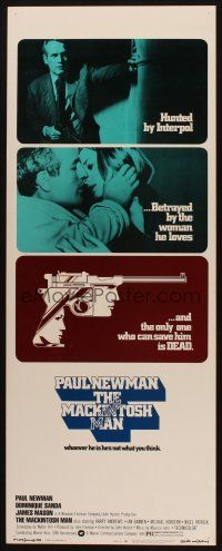 2a404 MACKINTOSH MAN insert '73 Paul Newman & Dominique Sanda kiss close up, John Huston directed!