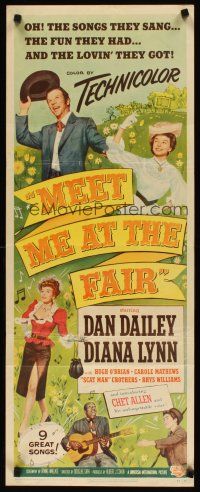 2a423 MEET ME AT THE FAIR insert '53 Dan Dailey, Diana Lynn, Scatman Crothers, musical art!