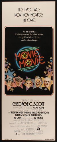 2a443 MOVIE MOVIE insert '78 George C. Scott, Stanley Donen directed parody of 1930s movies!